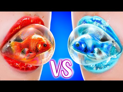 Видео: Холодный vs горячий домик для животных! Мы построили аквариум из Lego!