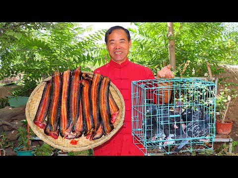 Видео: Странное блюдо из угря и голубя оказалось вкусным? Неожиданное лакомство! | Дядя Деревенский Гурман