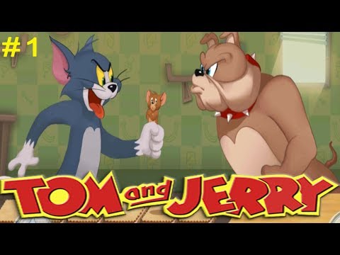 Видео: Том и Джерри # 1 (уровни 1-10) Красочные Догонялки Детское видео Игровой мультик Let's play