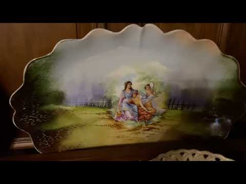 Видео: Моя дача с красивым фарфором, всем прекрасного настроения.