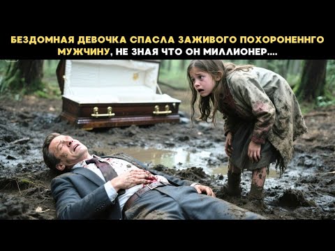 Видео: Бездомная девочка спасла заживо похороненного мужчину, не зная что он миллионер...