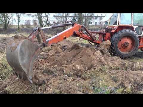 Видео: Экскаватор ЭО 2621\/ровняет и копает пруд