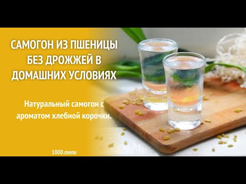 Видео: Самогон на пшенице и сахаре без дрожжей. Подробный рецепт.