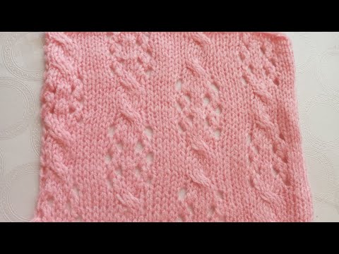 Видео: Лёгкий в исполнении, но очень красивый ажурный узор спицами. мк.