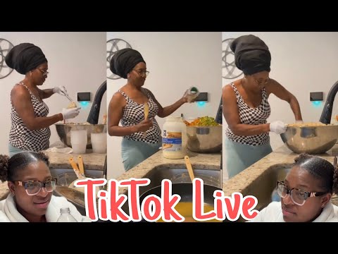 Видео: Пич Макинтайр готовит Moma в прямом эфире на TikTok!!