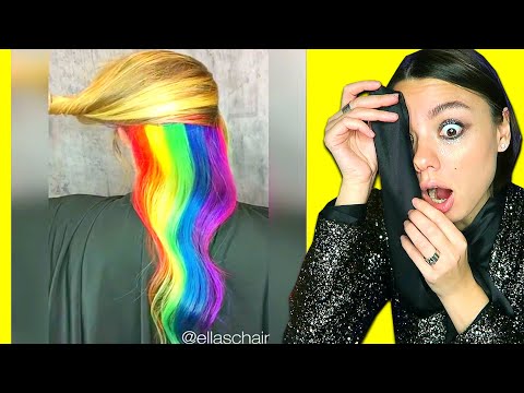 Видео: Цветные Волосы Уровня БОГ! Профессиональное Преображение Волос