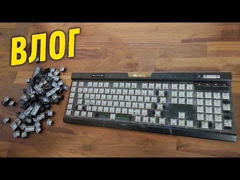 Видео: Полностью чистим Клавиатуру + новая мышь - Влогодекабрь