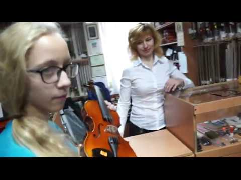 Видео: Покупка скрипки для Екатерины Санкт-Петербург 10.2016 год