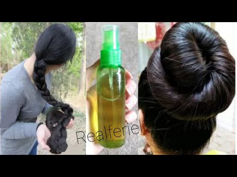 Видео: Распылите этот лосьон на 3 дня, и ваши волосы не перестанут расти.