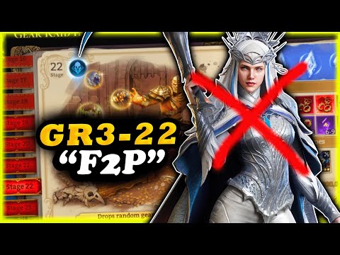 Видео: Gear Raid 3-22 в качестве F2P!! Watcher of Realms