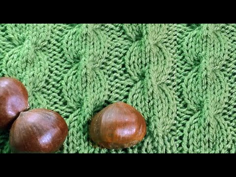 Видео: Жгуты "Каштаны". Вязание спицами /Knitting pattern of Aran.
