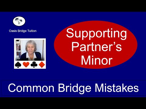 Видео: Распространенные ошибки в бридж-игре: поддержка партнера-второкурсника