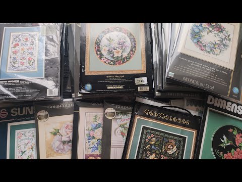 Видео: Мои запасы наборов для вышивки. Часть 3. DIMENSIONS