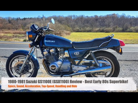Видео: Обзор Suzuki GS1100E (GSX1100) 1980-1981 годов — езда на лучшем супербайке начала 1980-х!