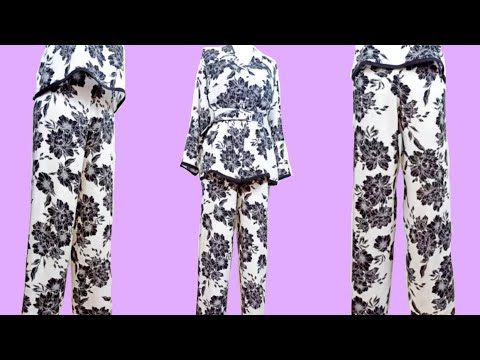 Видео: Как сшить летние брюки без выкройки? Как сшить костюм из штапеля? Часть 3.