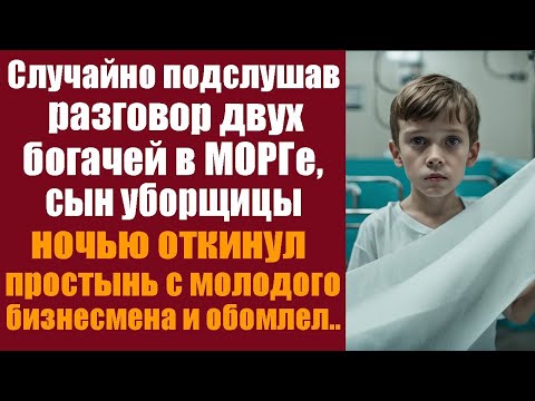 Видео: Случайно подслушав богачей в морге, сын уборщицы ночью откинул простынь с молодого — и он ожил.