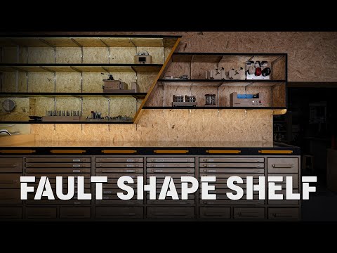 Видео: Я делаю полку в форме разлома / для прозрачного освещения ящика / DIY