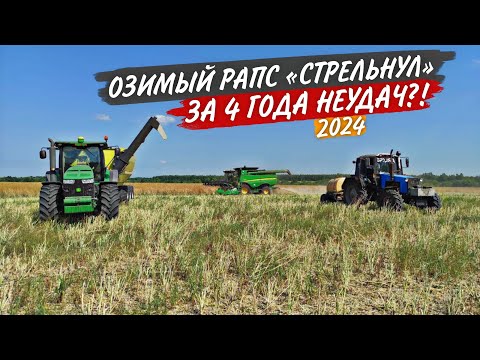 Видео: Два роторных John Deere молотят рапс. "Суета" в измельчителе Лёхи. Что сделали с рапсовым столом?!