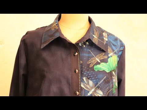 Видео: МК - отрезная планка на рубашке