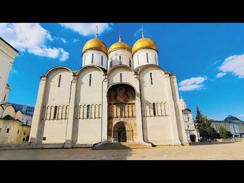 Видео: Экскурсия в Успенский собор Московского Кремля