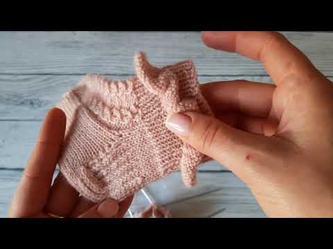 Видео: Носочки с рюшами.