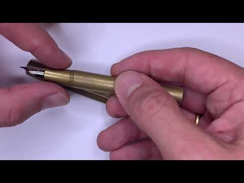 Видео: Перьевая ручка KaWeCo Brass Sport