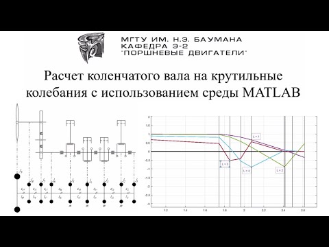 Видео: Расчет коленчатого вала на крутильные колебания с использованием среды MATLAB