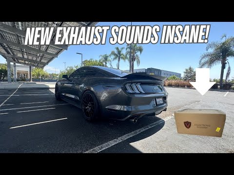 Видео: Установка выхлопной системы Valvetronic на мой Mustang GT 2017 года | Лучшая громкая выхлопная си...