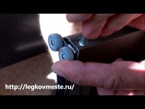 Видео: Сборка зеркальных дверей шкафа купе и их установка