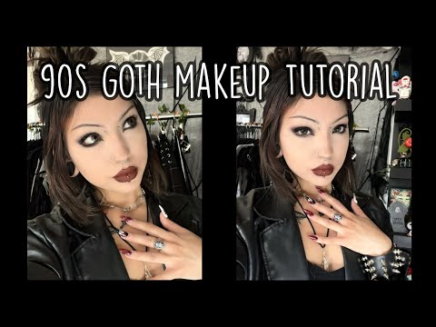 Видео: Урок готического макияжа 90-х (готический макияж сквозь десятилетия)