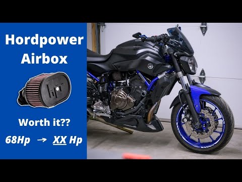 Видео: Тест впуска Yamaha Mt07 Hordpower