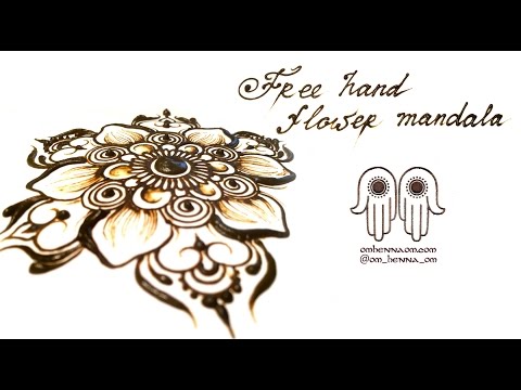 Видео: FreeHand FlowerMandala/Цветочная мандала