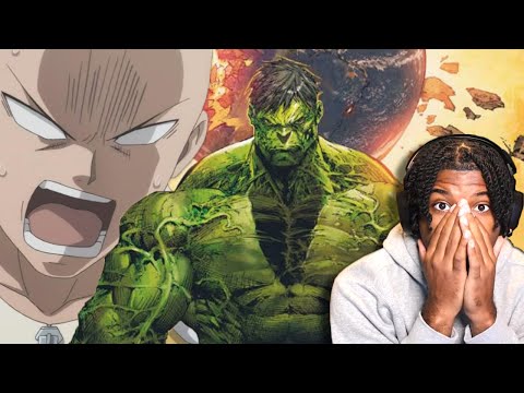 Видео: Когда Неудержимая Сила встречает Неподвижный Объект!!!! Анимация Халка против Сайтамы (React)