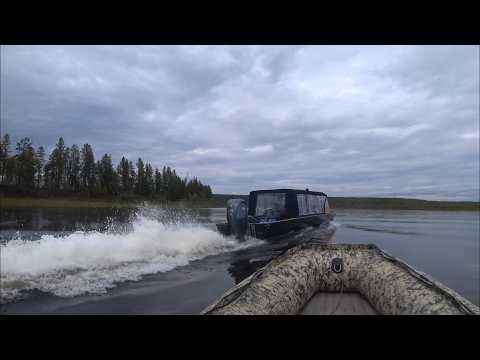 Видео: Выезд на лодке которую я построил сам с мотором 250 л.с и водометом  ! Якутия 2025. Лагерь в воде.