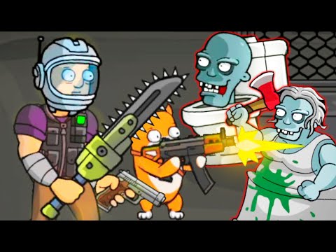 Видео: С КОТОМ ПРОТИВ ЗОМБИ ► Сеня и Оскар против зомби #2