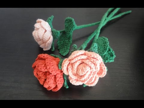Видео: Вязаная роза Rose Crochet