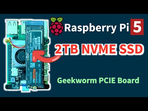 Видео: Raspberry Pi 5 с SSD NVME на 2 ТБ Geekworm Shield