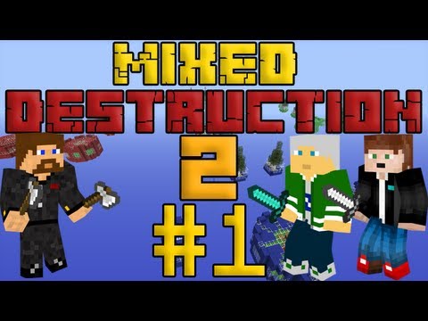 Видео: Minecraft Mixed Destruction 2 #1 - Обустройство базы