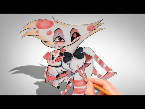 Видео: Как нарисовать Энджела Даста | Отель Хазбин