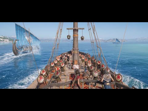 Видео: Assassin's Creed Odyssey - Капитан корабля Касандра, Морские бои и захват кораблей