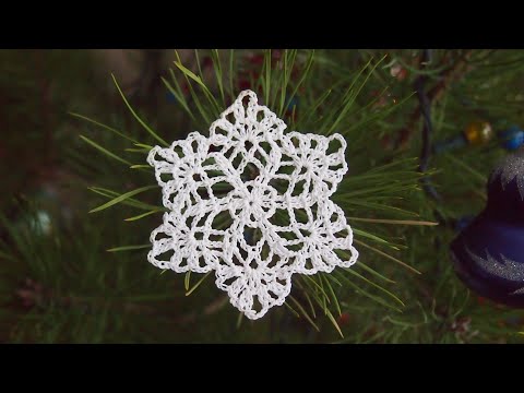 Видео: Шестиугольный мотив крючком.Crochet motif❄rochet snowflakes Снежинка крючком для начинающих МК№239