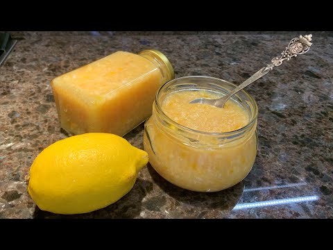 Видео: Полезный, вкусный и в меру сладкий лимонный джем за 5 минут!