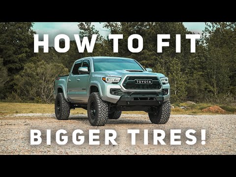Видео: КАК УСТАНОВИТЬ ШИНЫ БОЛЬШЕГО РАЗМЕРА НА TACOMA | Самый простой способ установить шины большего ра...