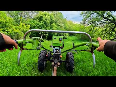 Видео: ПОКАТУХА НА МОТОБЛОКЕ ЗА СЕНОМ