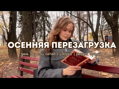 Видео: ОСЕННЯЯ ПЕРЕЗАГРУЗКА | день без соц сетей • рецепт брауни 
