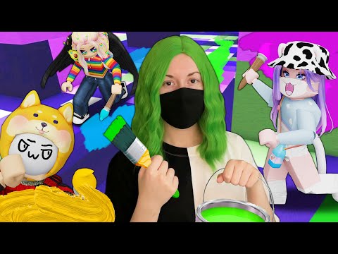 Видео: КРАСИМ НА СКОРОСТЬ! ЧЕЙ ЦВЕТ ПОБЕДИТ? Roblox Color Cubes