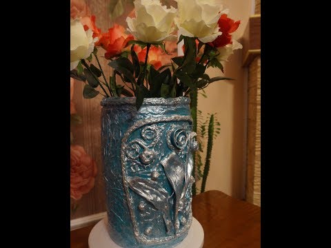 Видео: Ваза из двух пластиковых вёдер/Идеи от Феи