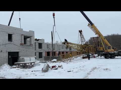 Видео: Жизнь на Островах,монтаж Башенного крана  🏗️