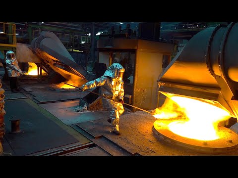 Видео: процесс массового производства автомобильных деталей. Корейский металлургический завод.
