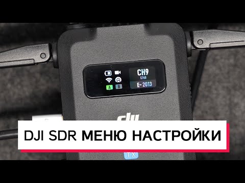 Видео: DJI SDR МЕНЮ И НАСТРОЙКИ ВИДЕОСЕНДЕРА